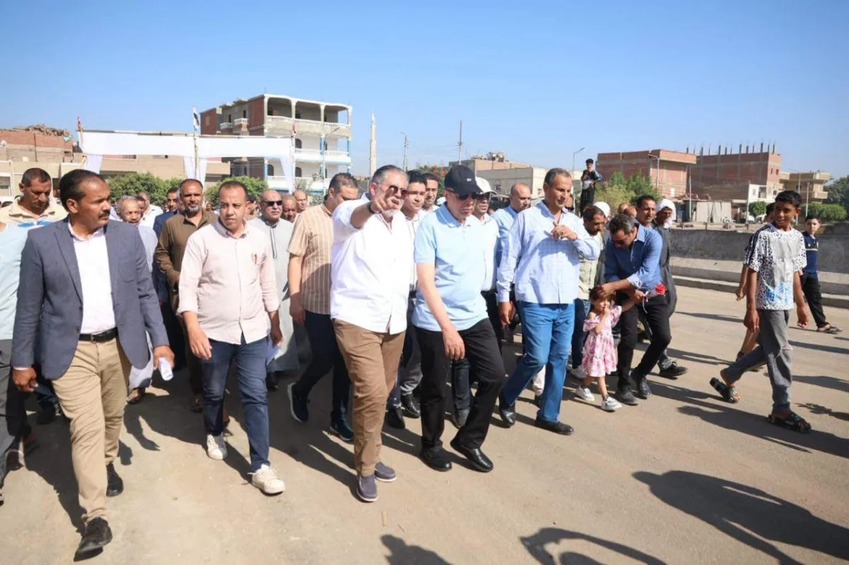 تشغيل تجريبي لكوبري عزب التل بديرمواس لخدمة 100 ألف مواطن