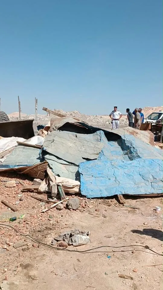 حملة مكبرة لإزالة الإشغالات بالطريق الصحراوي الغربي لقرية طوخ الخيل
